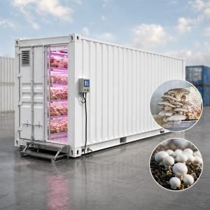 40ft mushroom container farm for year round production