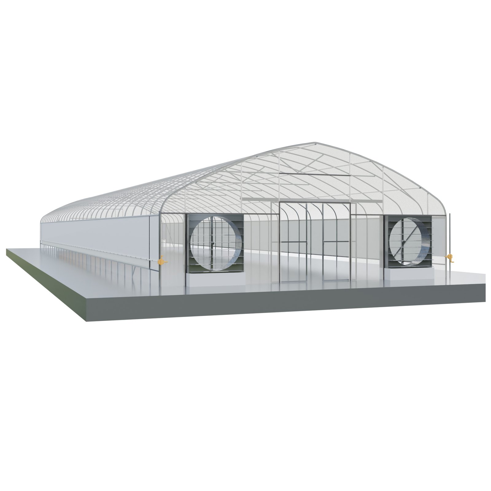 AURLANT Easy Assembly PC Sheet Greenhouse Tunnel Galvanized Small/Large Film Greenhouse for Farms and Plant Use PE Material