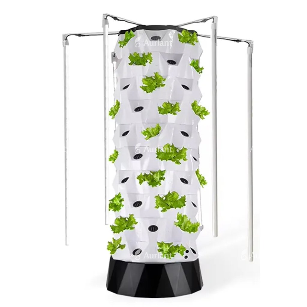 AURLANT New Agricultural Greenhouse Indoor Aeroponic Hydroponic System Pineapple Tower Garden Hydroponic Growing System Vertical