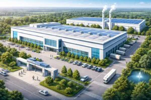 Aurlant factory and headquarters for intelligent hydroponic and automated greenhouse solutions