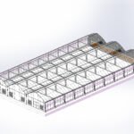 Design drawing of Multi Span Film Blackout Greenhouse
