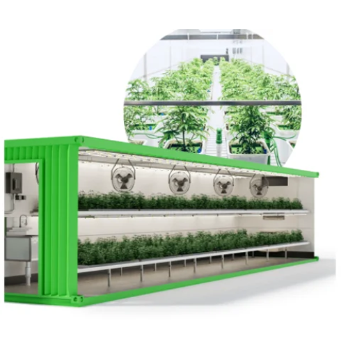 20ft Smart Vertical Hemp Container Farm With Irrigation System