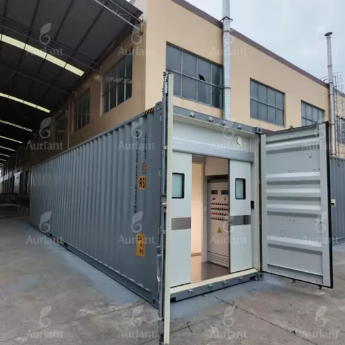 40ft Smart Hemp Container Farm With LED Lights