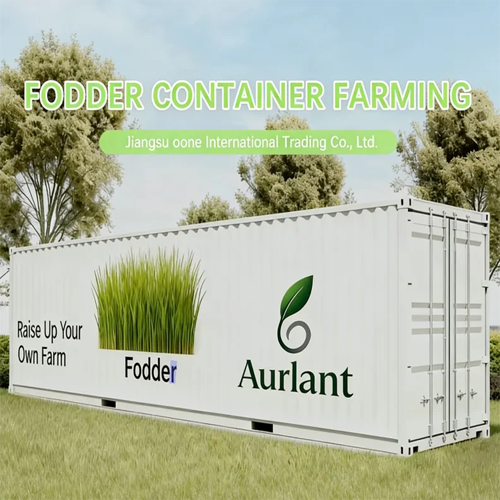 40hq Galvanized Steel Frame Fodder Container Farm For High-Yield Production