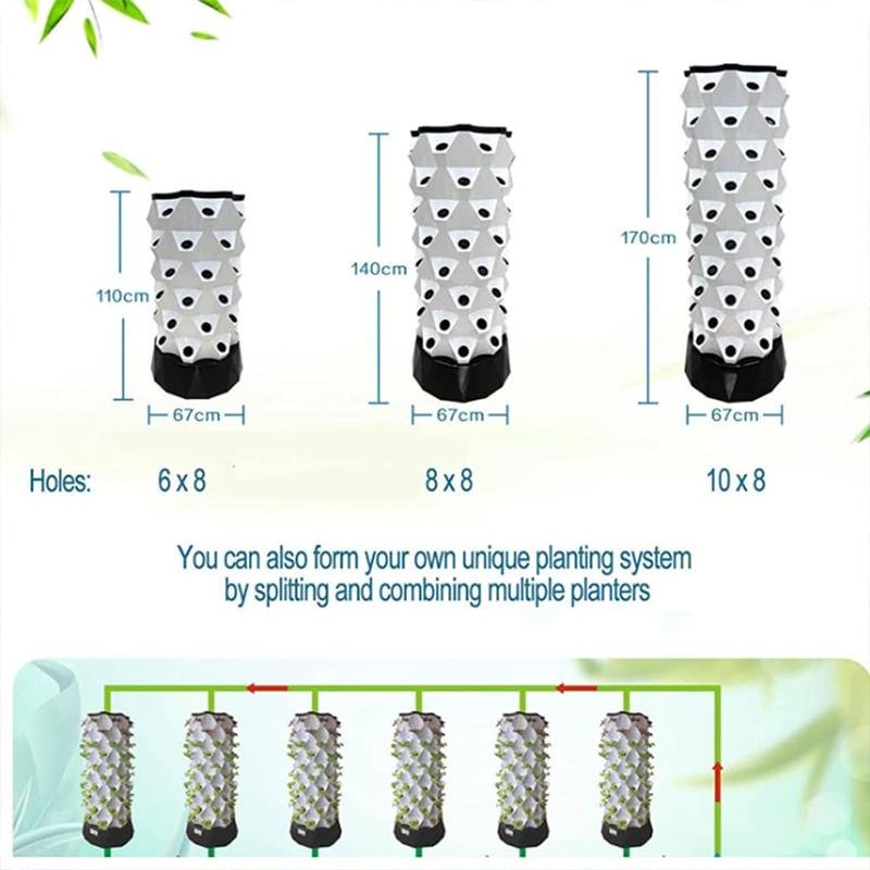 Customizable Multi-Layers Hydroponic Pineapple Tower For Greens