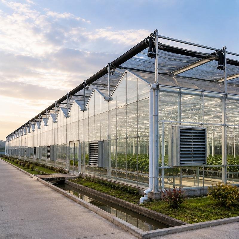 Industrial Greenhouse Guide: Structure, Systems and Crop Applications