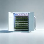 Indoor leafy greens container farm for year round farming