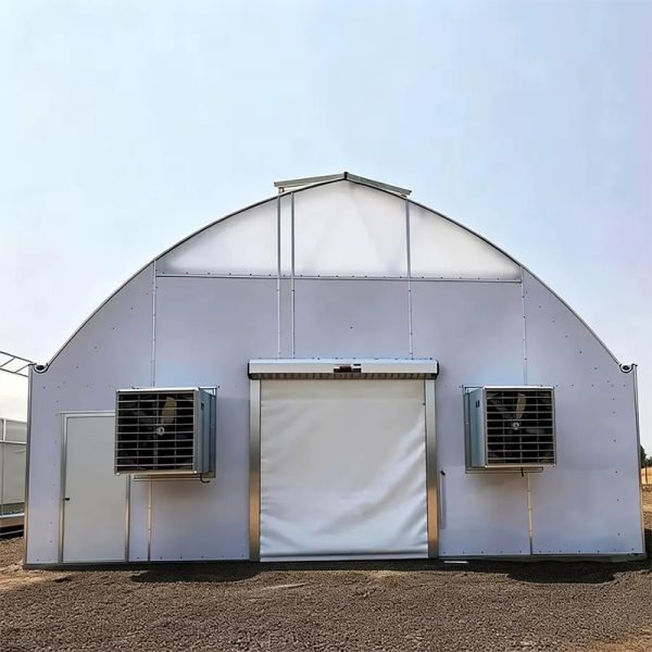 Insulated PU blackout greenhouse for year round agriculture