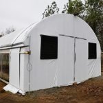 Automatic blackout greenhouse system for mushroom farming