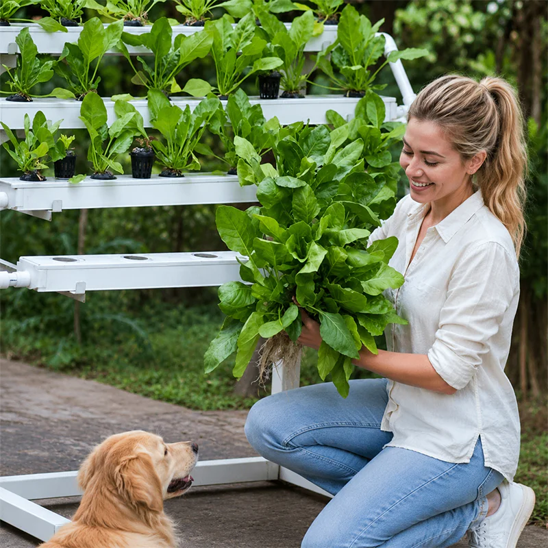 Greenhouse NFT Hydroponic Channel System for Commercial Farming