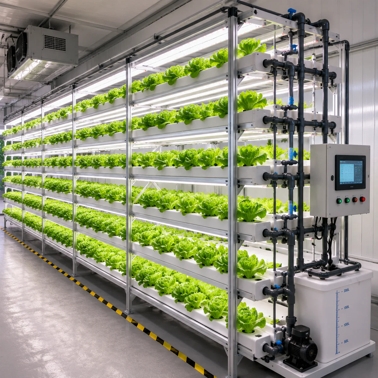 NFT Hydroponic Cultivation Platform for Commercial Farming