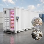 40ft mushroom container farm for year round production
