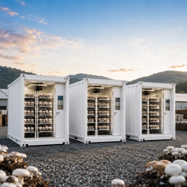 Controlled environment mushroom container farm system