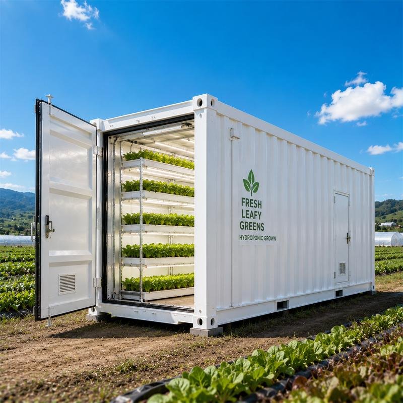 Vertical Hydroponic Container Farm System Explained